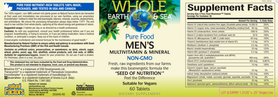 Men's Multi Non-GMO 60 tabs Curated Wellness