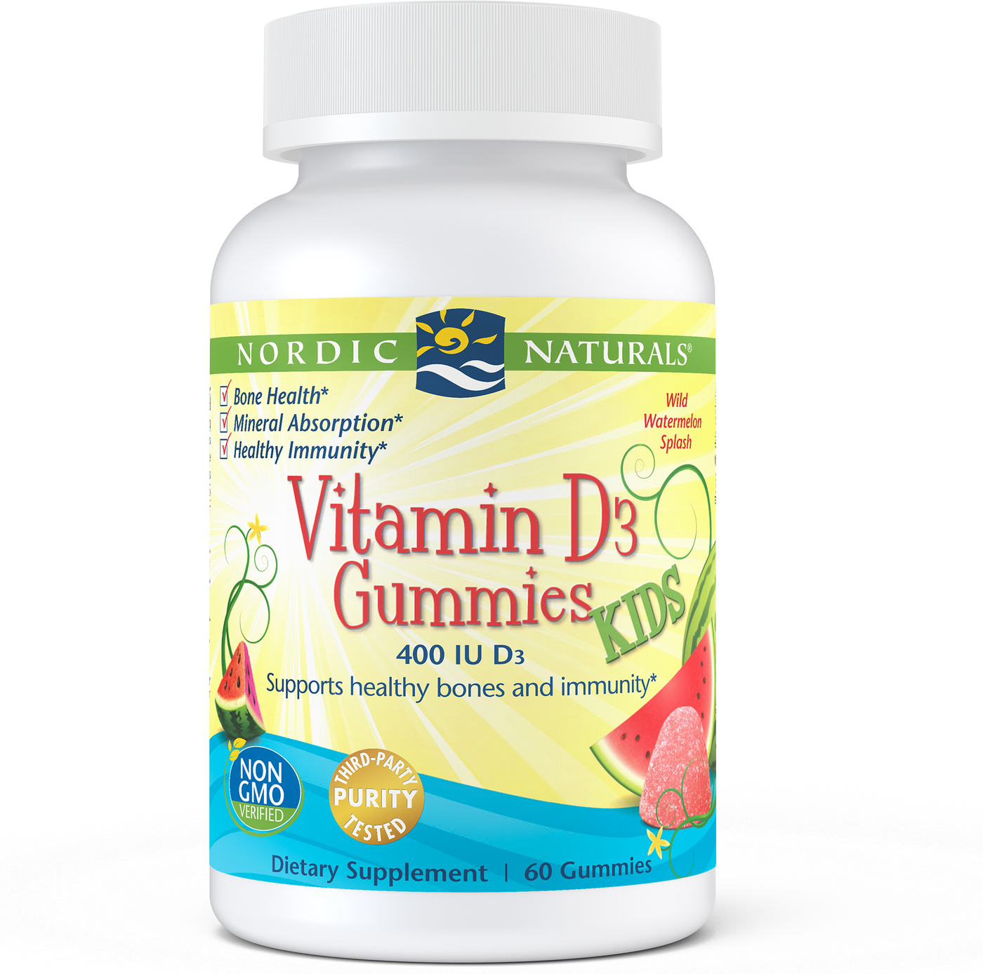 Vitamin D3 Kids 60 gummies Curated Wellness