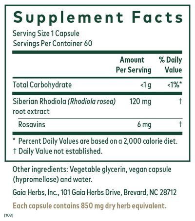 Rhodiola Phyto-Caps  Curated Wellness