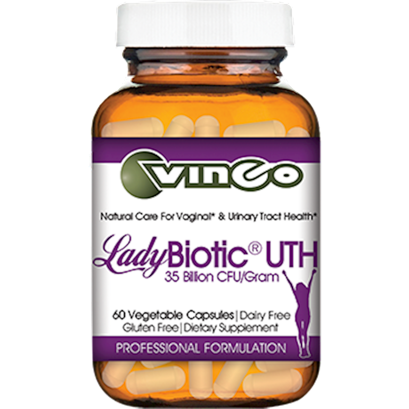 LadyBiotic UTH 60 vcaps Curated Wellness