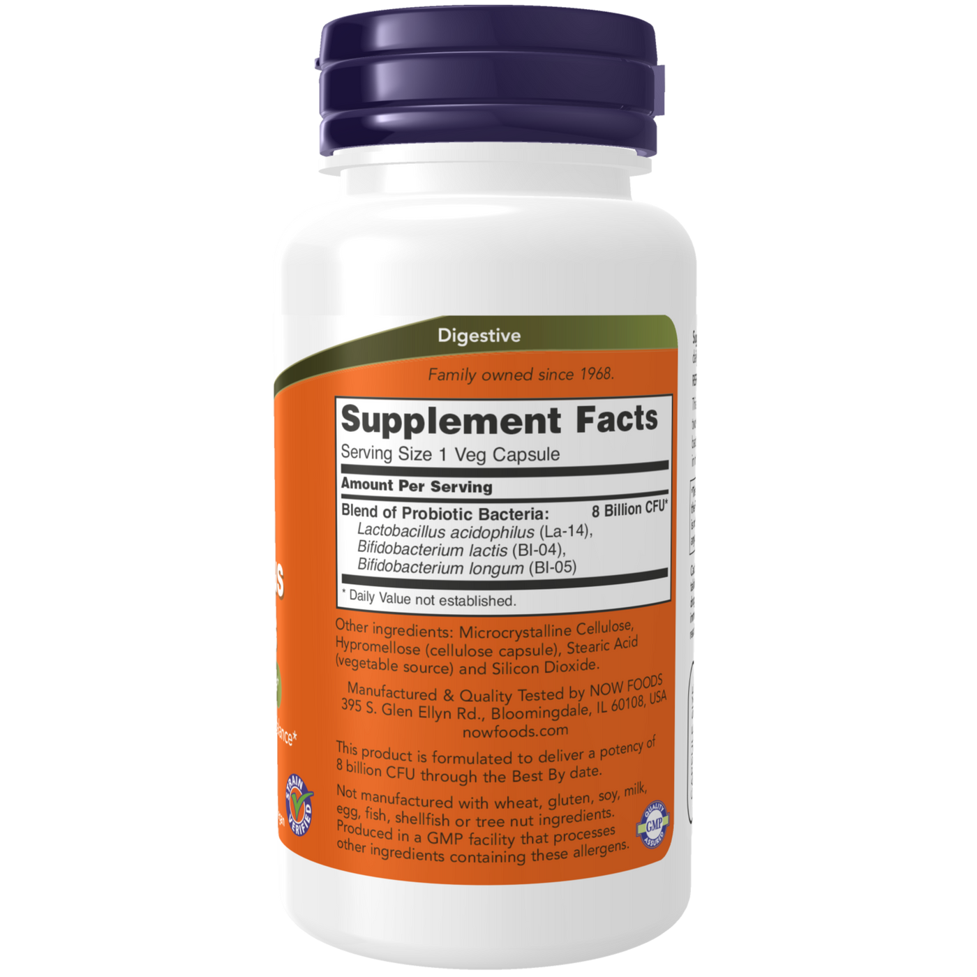 8 Billion Acidophilus & Bifidus 120 vcap Curated Wellness