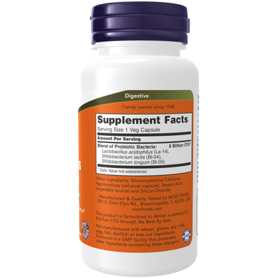 8 Billion Acidophilus & Bifidus 120 vcap Curated Wellness