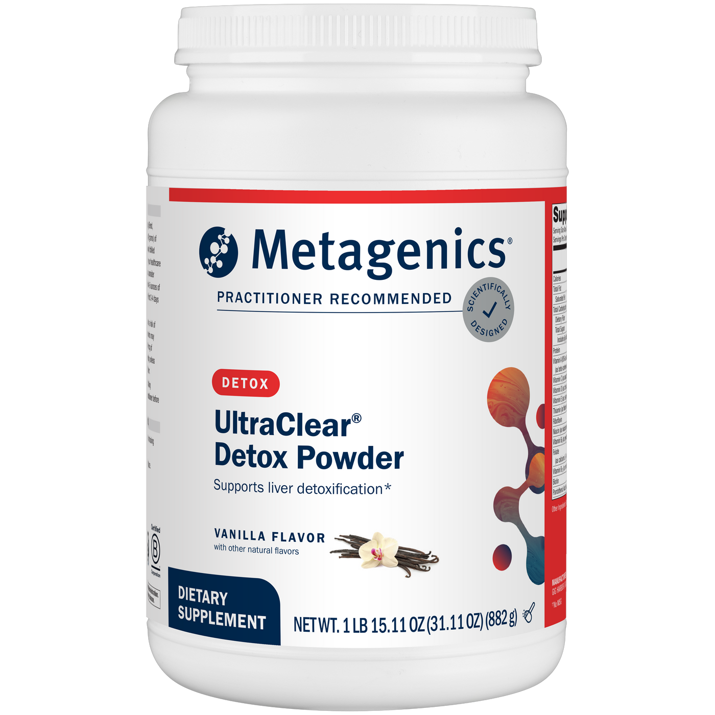 UltraClear® Detox Powder Vanilla 882g Curated Wellness