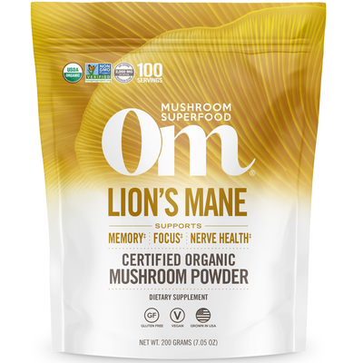 Lion's Mane Mushroom Powder 200g Curated Wellness