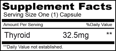 Thyroid 32.5 mg  Curated Wellness