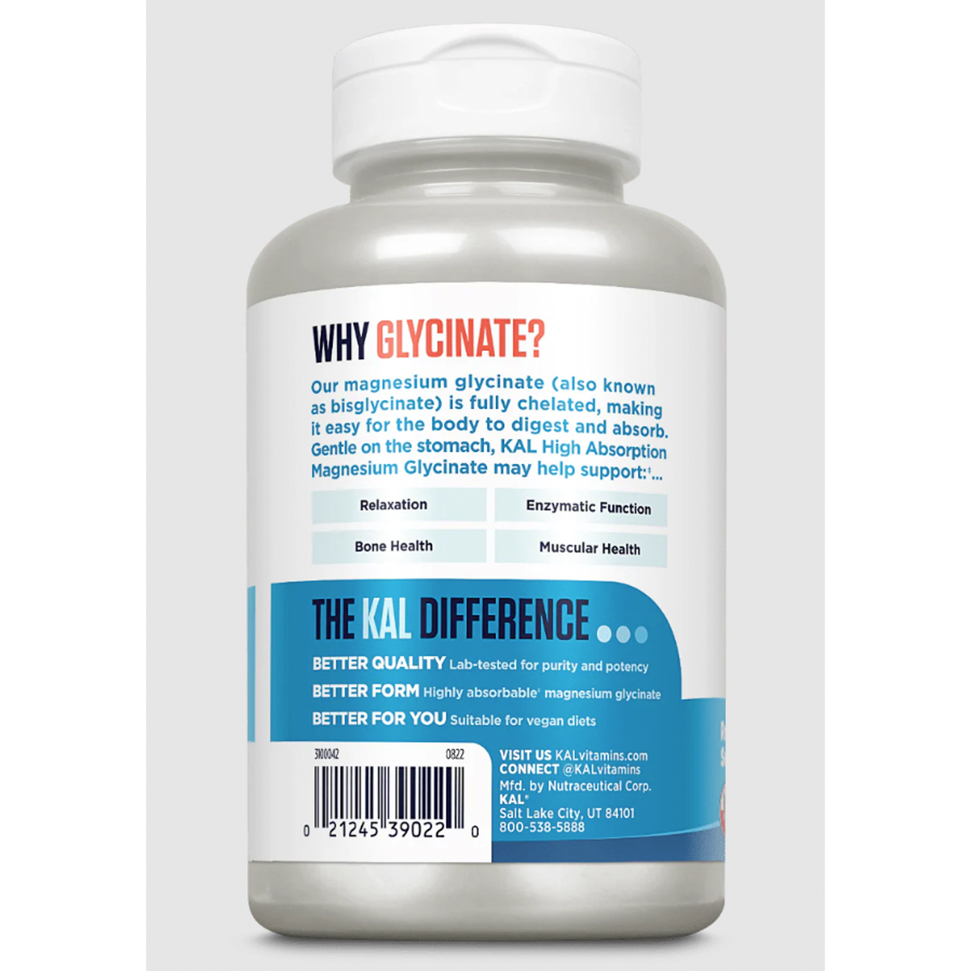 Magnesium Glycinate 350  Curated Wellness