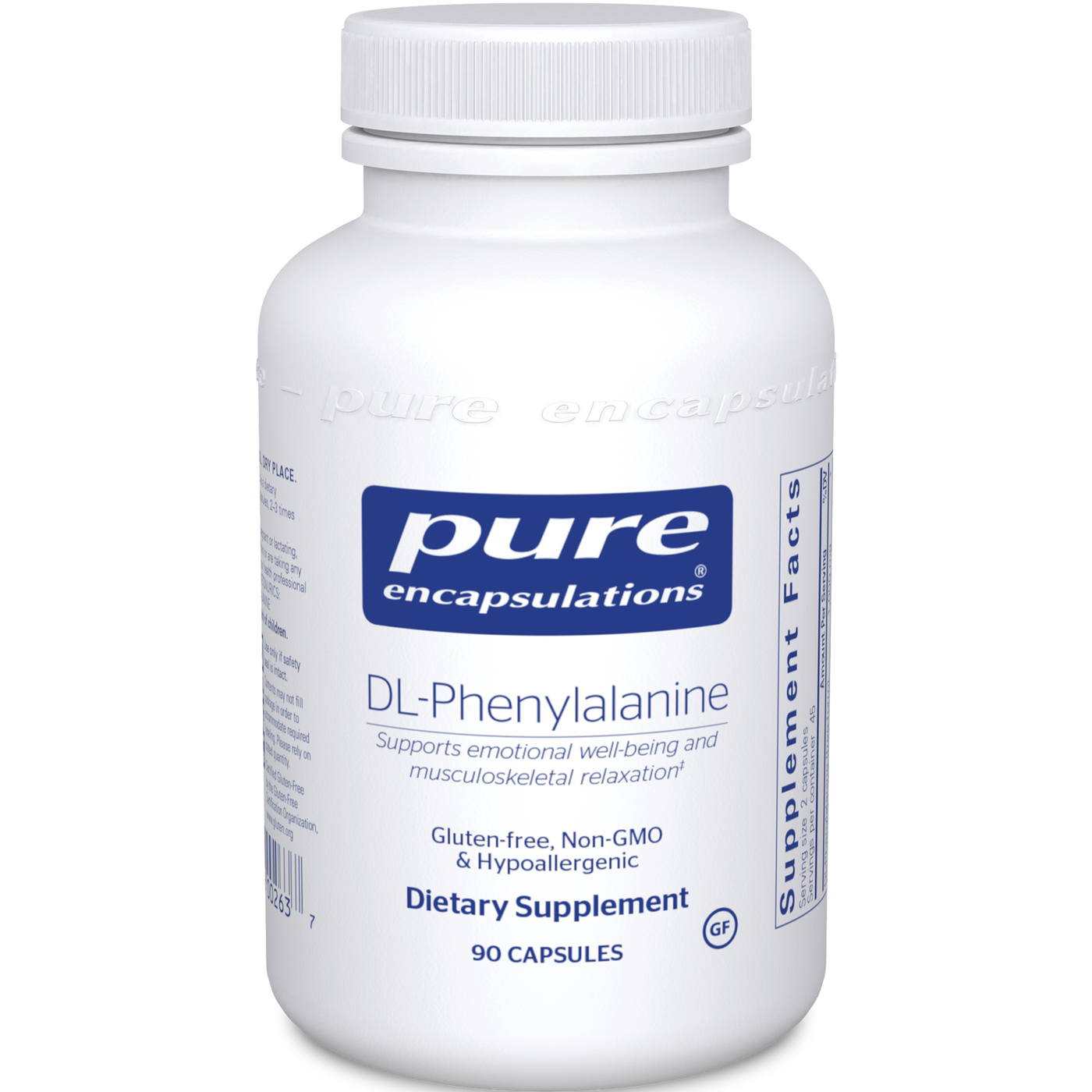 DL-Phenylalanine 500 mg 90 vcaps Curated Wellness