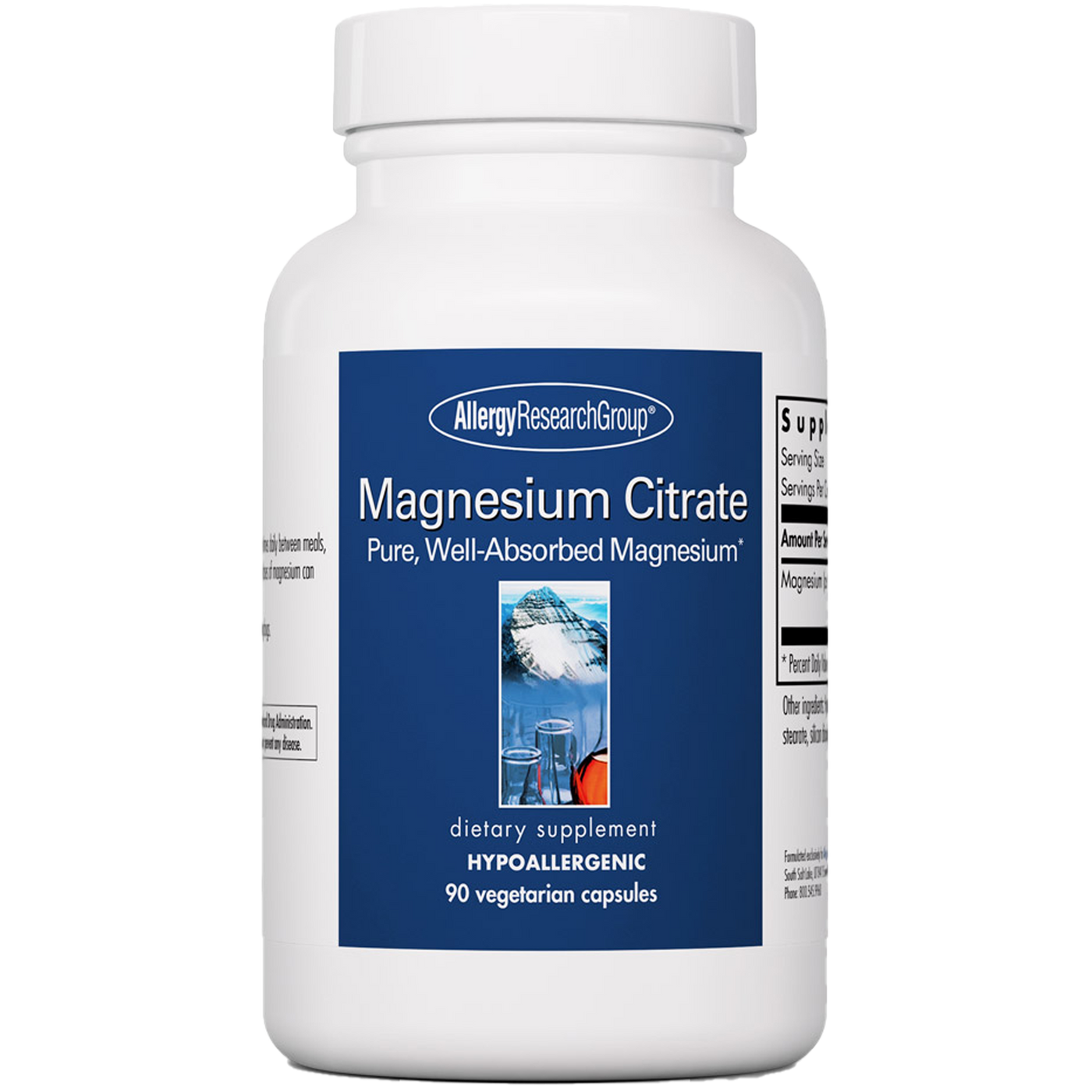 Magnesium Citrate 170 mg 90 caps Curated Wellness