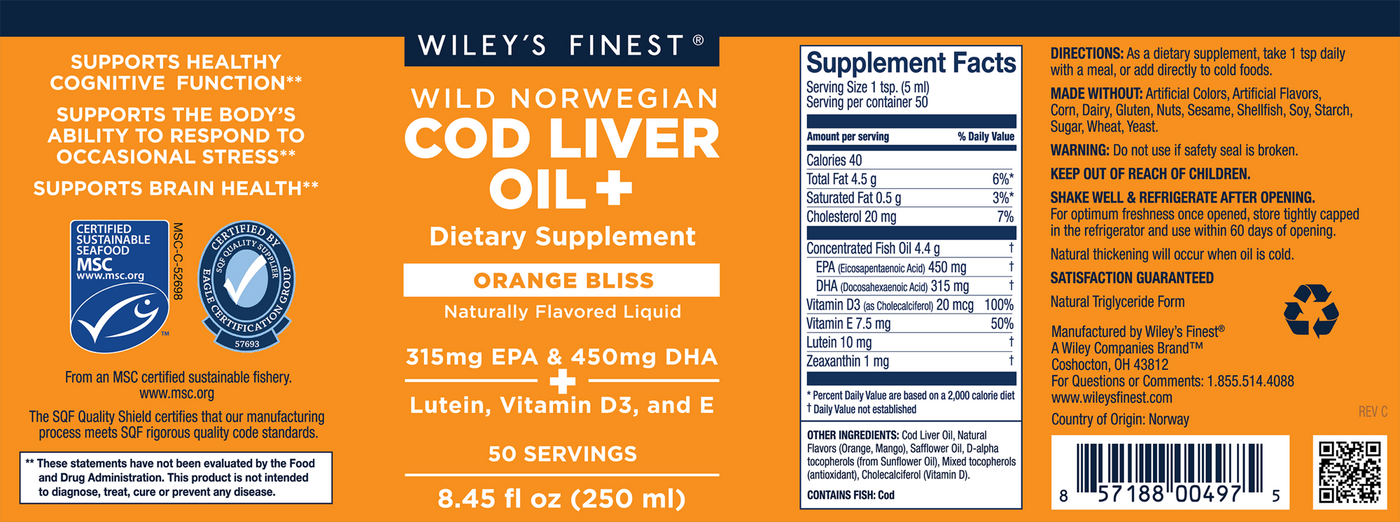 Norwegian • Cod Liver Oil + •  Curated Wellness