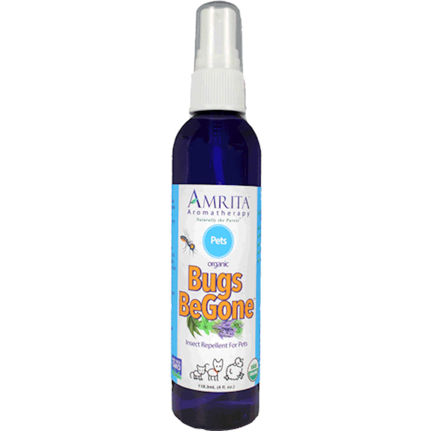 Org Bugs Be Gone for Pets Org. 4 fl oz Curated Wellness