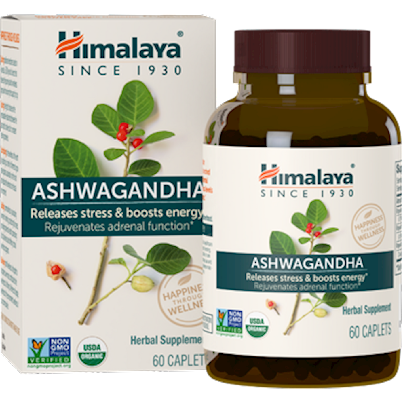 Organic Ashwagandha 60 Caps Curated Wellness
