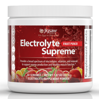 Electrolyte Supreme Fruit Punch Jar 222g Curated Wellness