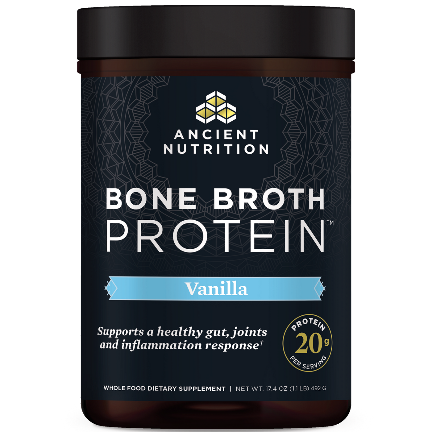Bone Broth Protein Vanilla  Curated Wellness