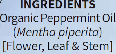 Peppermint Essential Oil Org 1 fl oz Curated Wellness