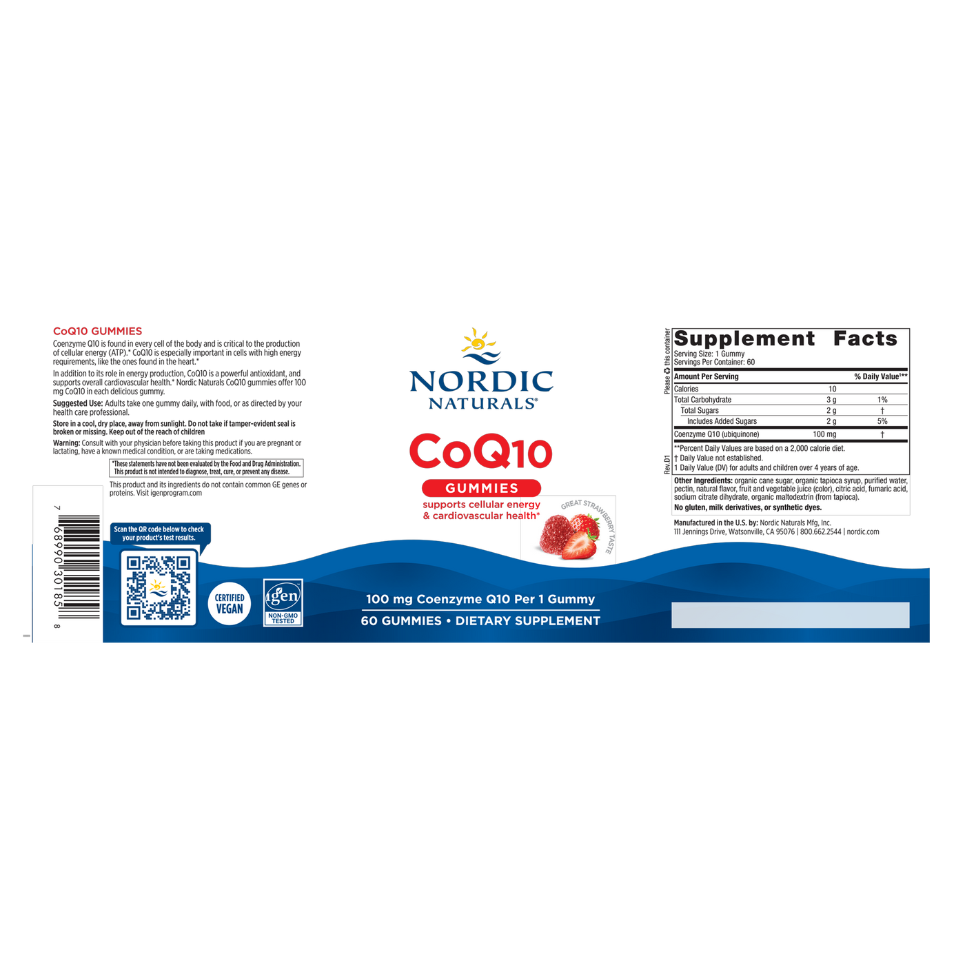 CoQ10 Gummies 60 ct Curated Wellness