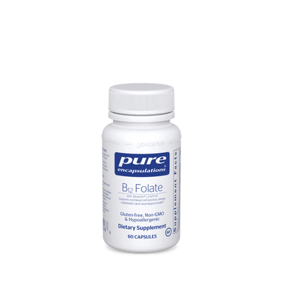 B-12 Folate 60 vcaps Curated Wellness