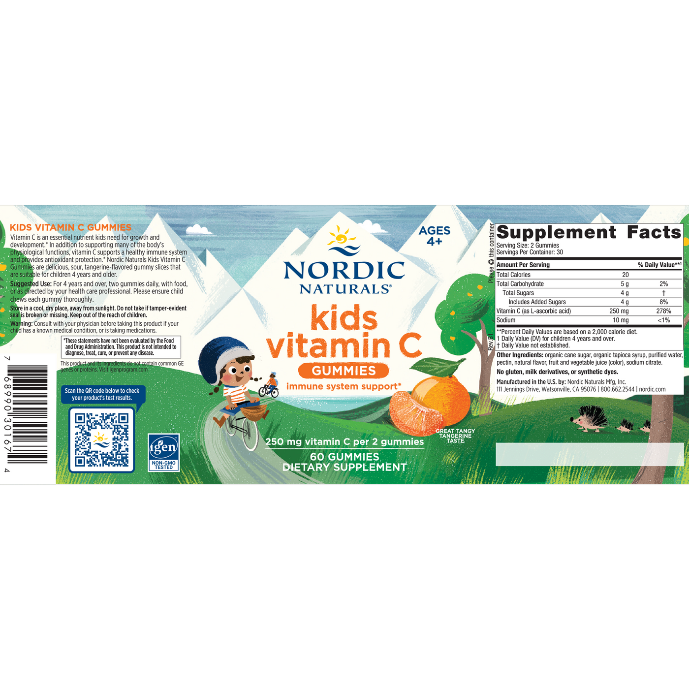 Kids Vitamin C Gummies 60ct Curated Wellness