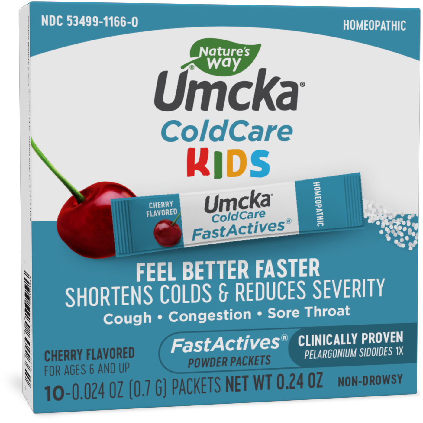 Umcka Coldcare Kids Cherry 10 pkts Curated Wellness