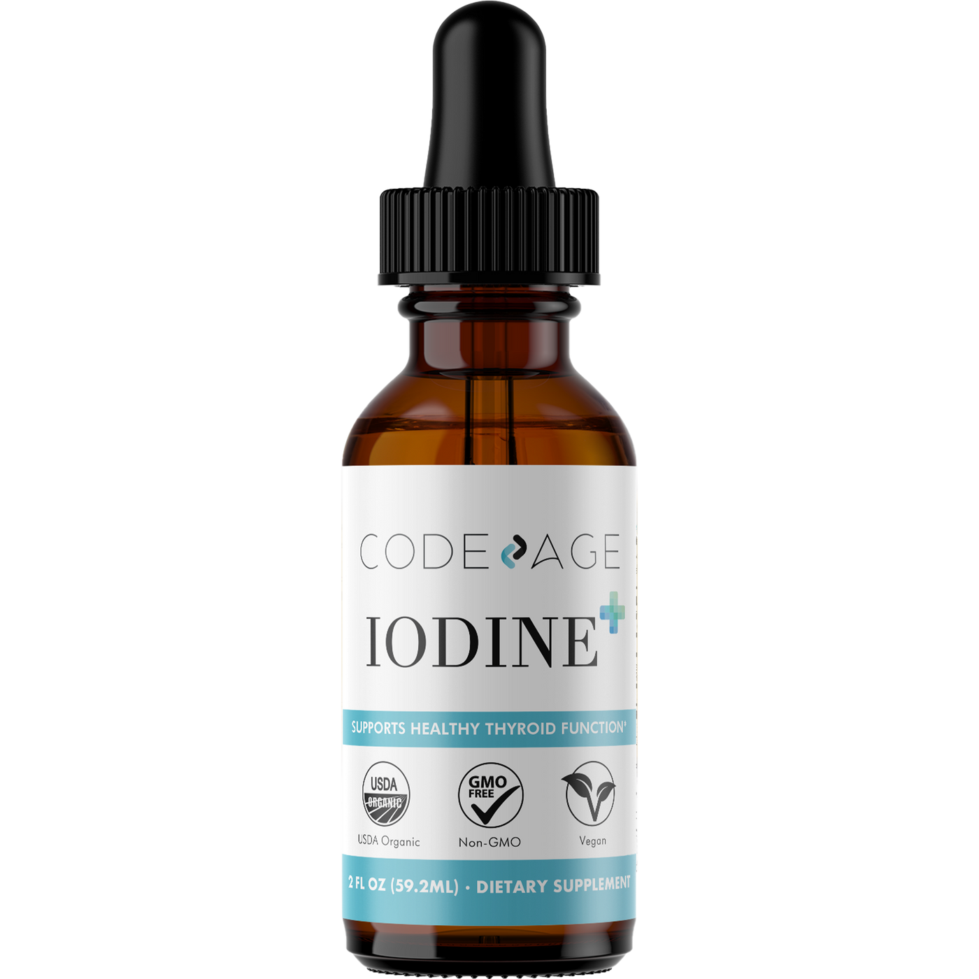 Liquid Iodine USDA Organic 2 fl oz Curated Wellness