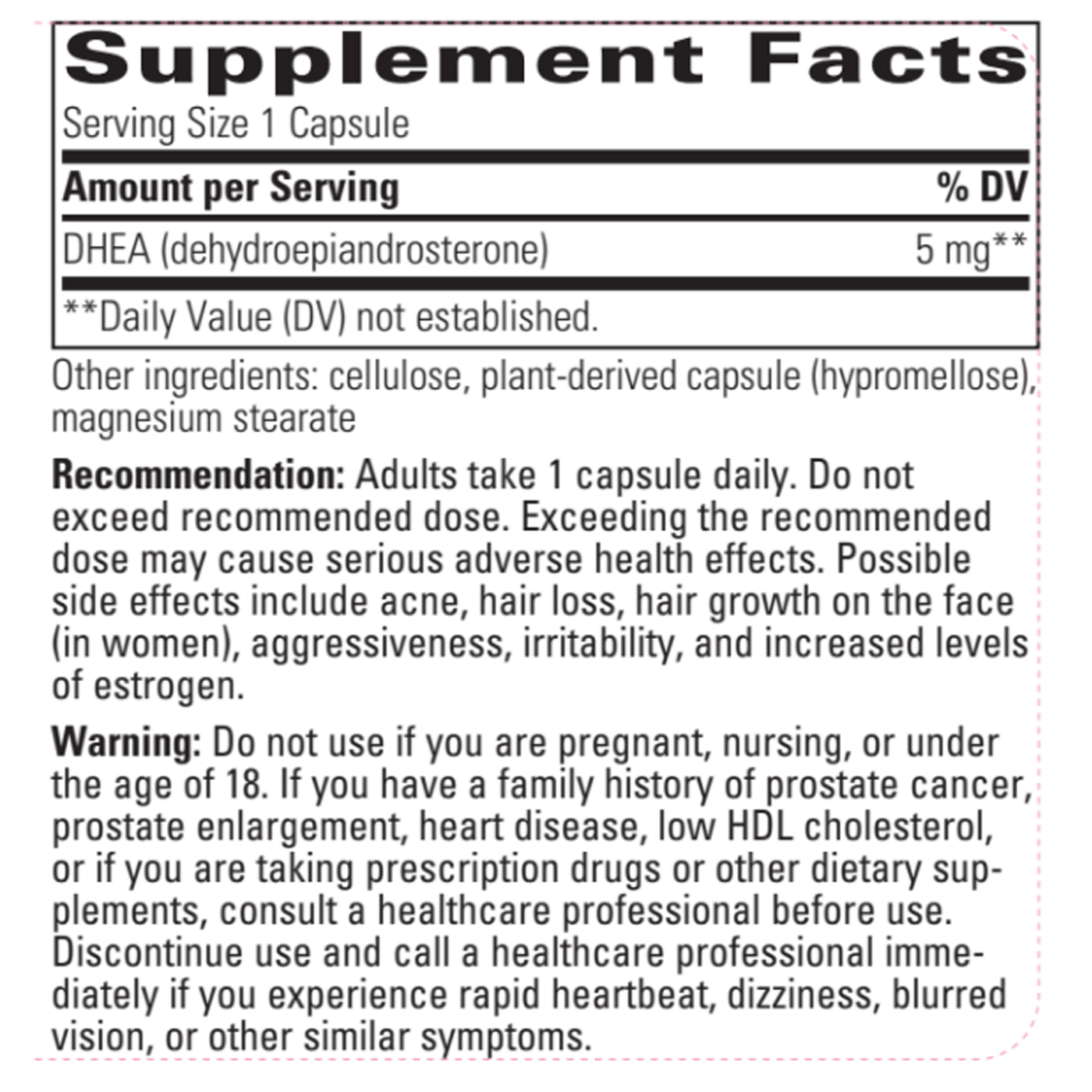 DHEA-5 60 veg caps Curated Wellness