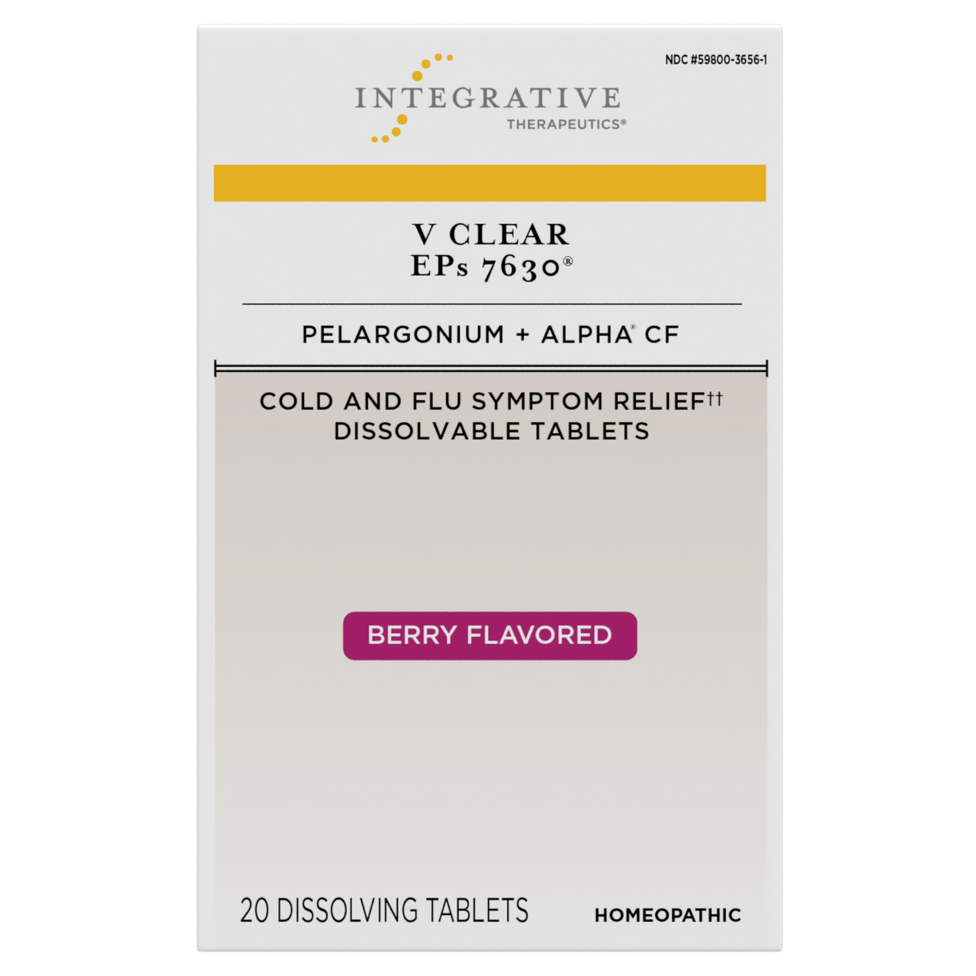 V Clear Berry Dissolving Tabs  Curated Wellness
