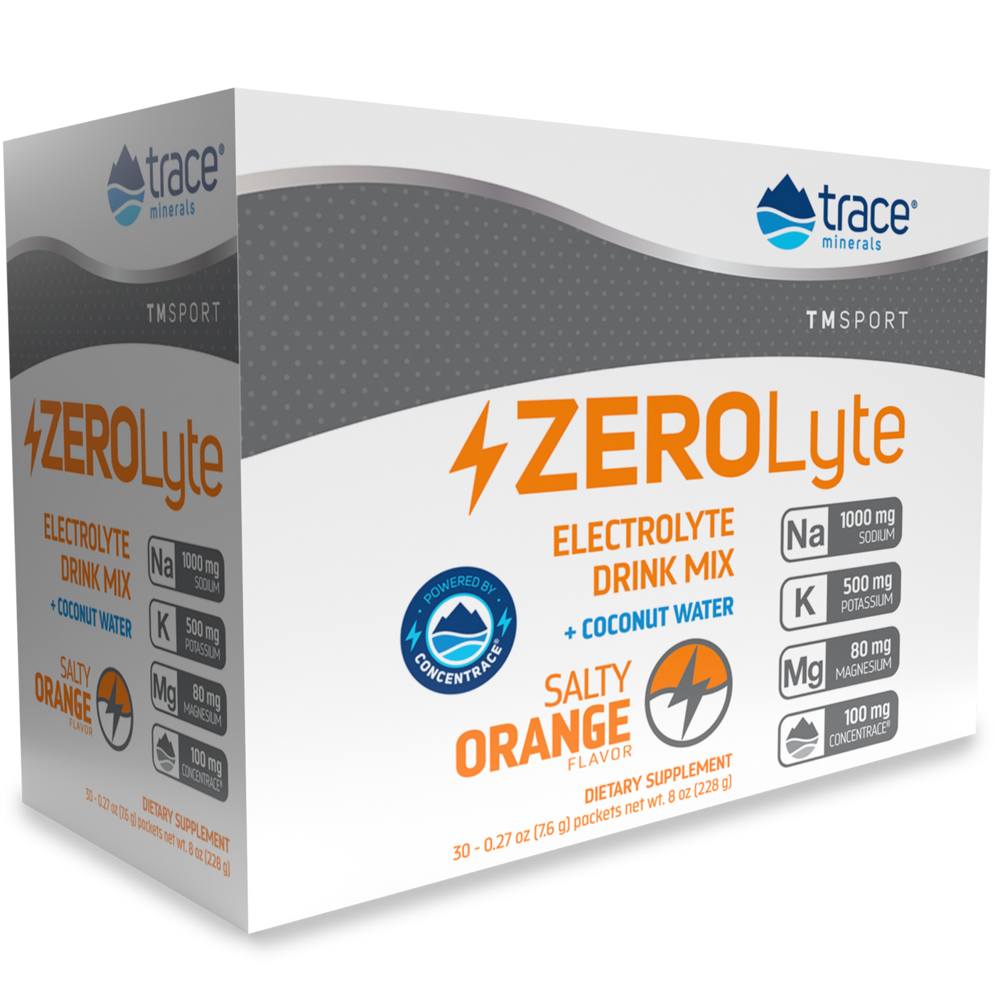 ZeroLyte - Salty Orange 30 packets Curated Wellness