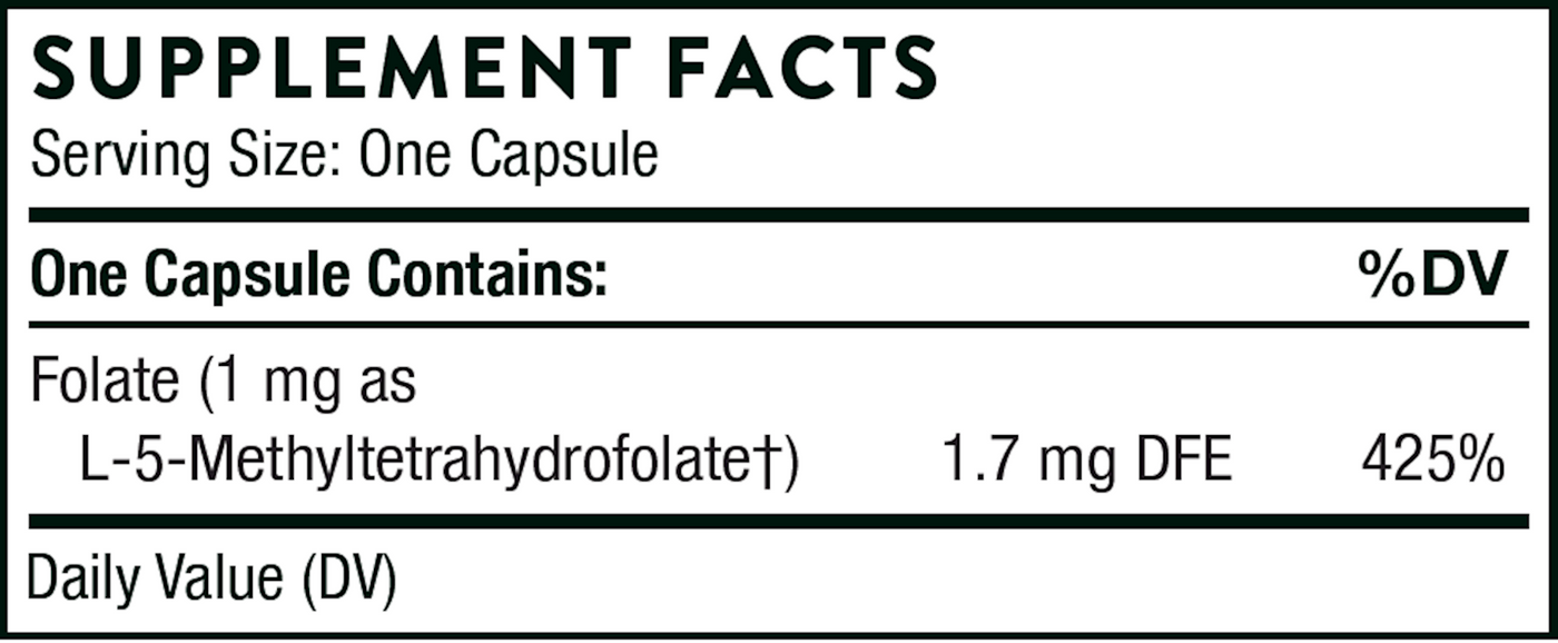 5-MTHF 1 mg  Curated Wellness