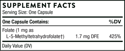 5-MTHF 1 mg  Curated Wellness