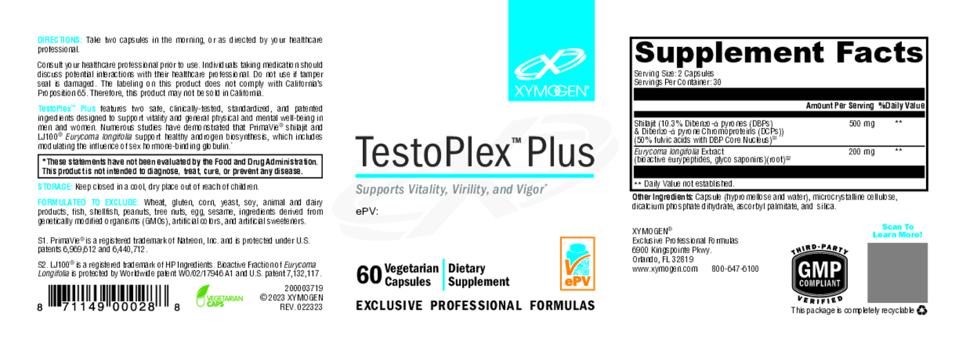 TestoPlex Plus 60 Capsules Curated Wellness