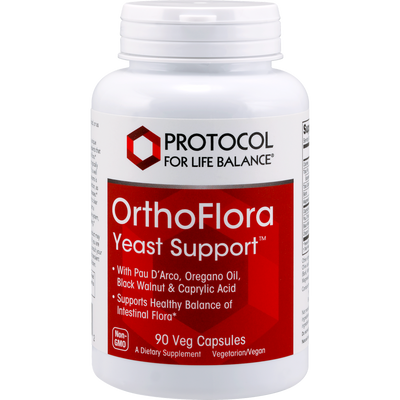 OrthoFlora Yeast Support 90 vcaps Curated Wellness