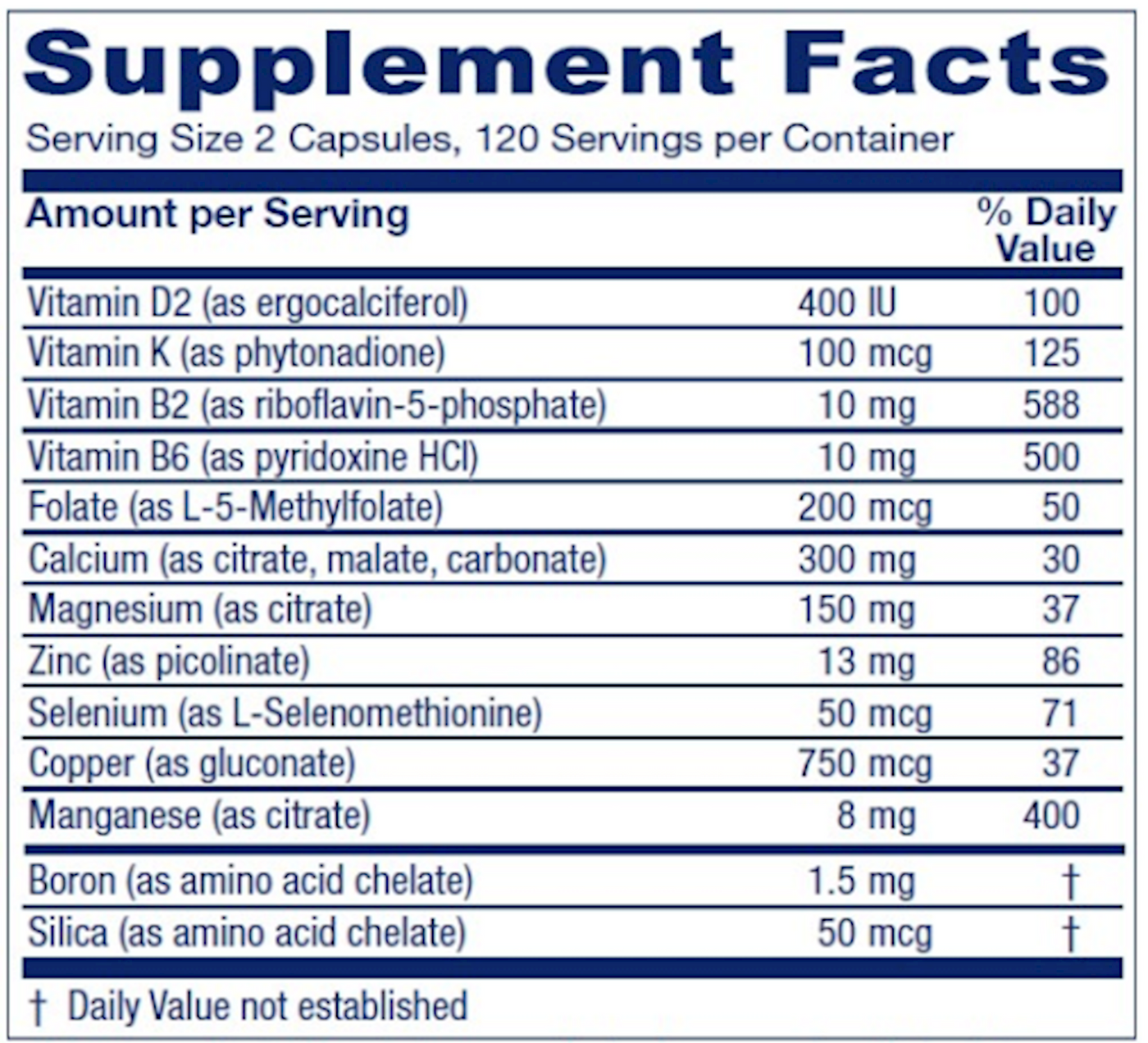 OsteoBlend 240 vcaps Curated Wellness