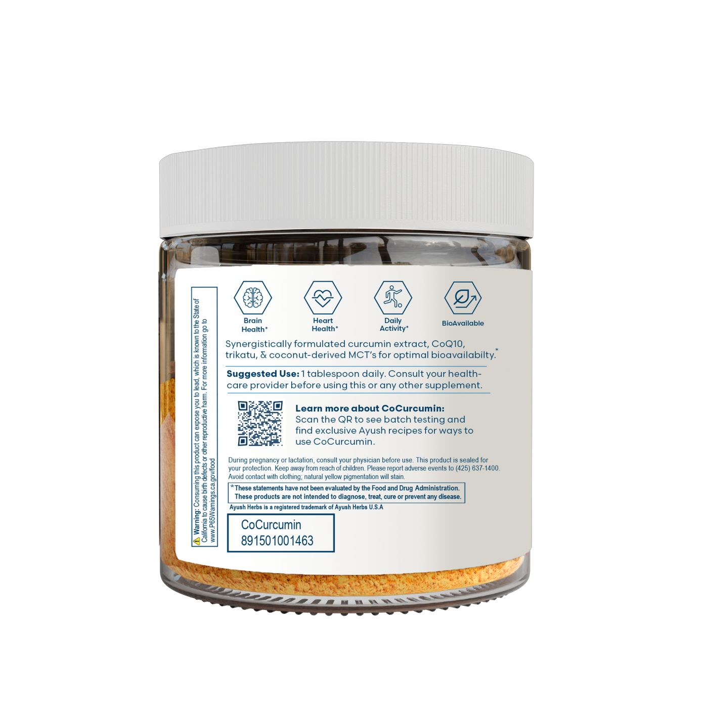 CoCurcumin Drink Mix 5.2 oz Curated Wellness