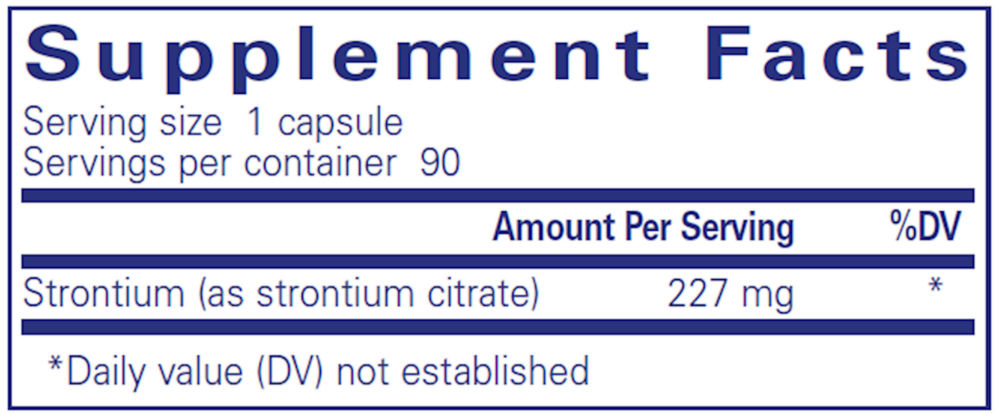 Strontium 227 mg  Curated Wellness