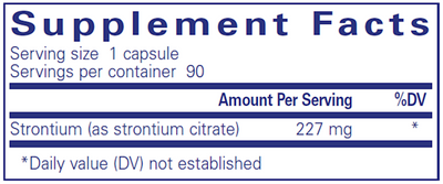 Strontium 227 mg  Curated Wellness