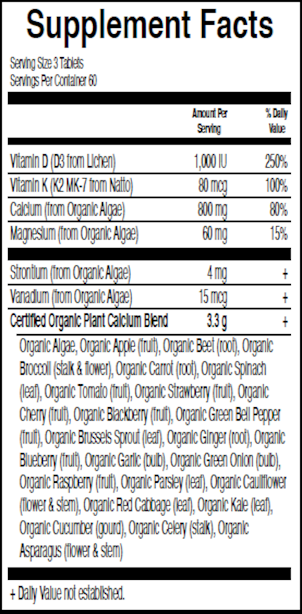 mykind Organics Plant Calcium  Curated Wellness