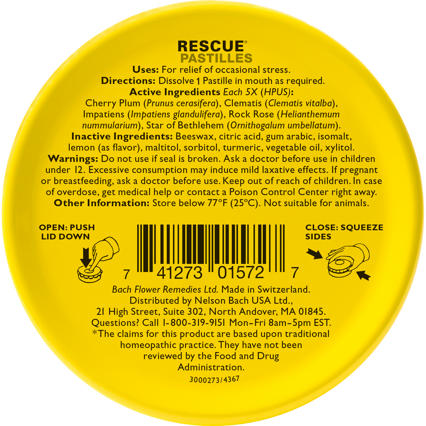 Rescue Pastilles Lemon  Curated Wellness