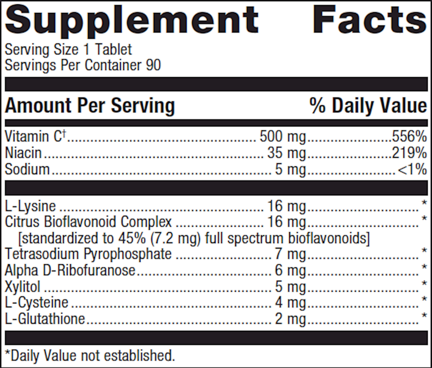 Ultra Potent-C 500 mg  Curated Wellness