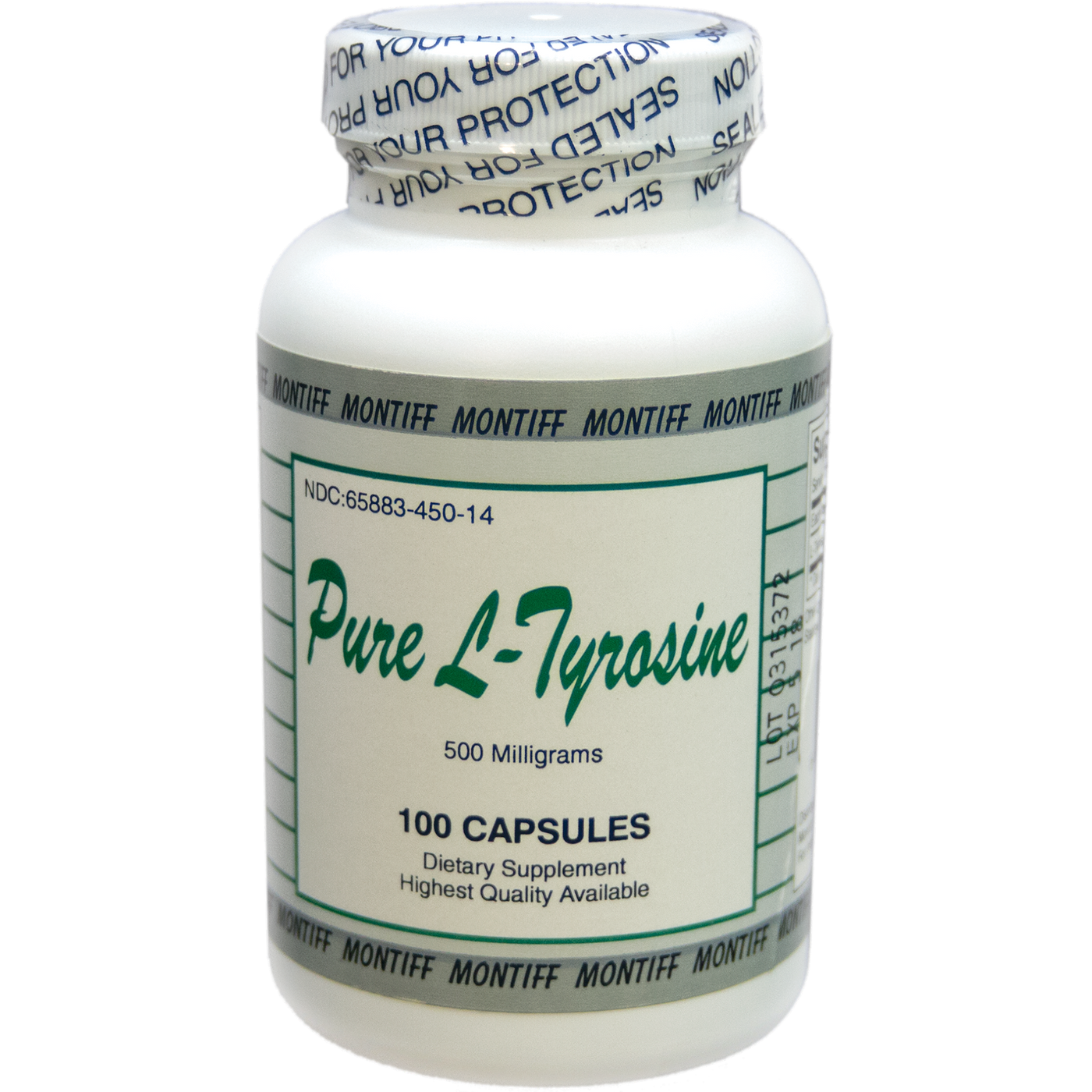Pure L-Tyrosine 500 mg  Curated Wellness
