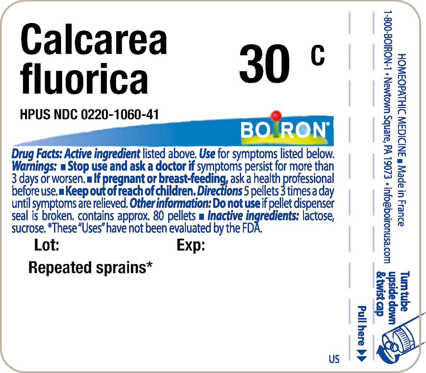 Calcarea fluorica 30C 80 plts Curated Wellness