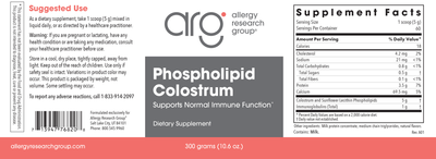 Phospholipid Colostrum 300 g Curated Wellness