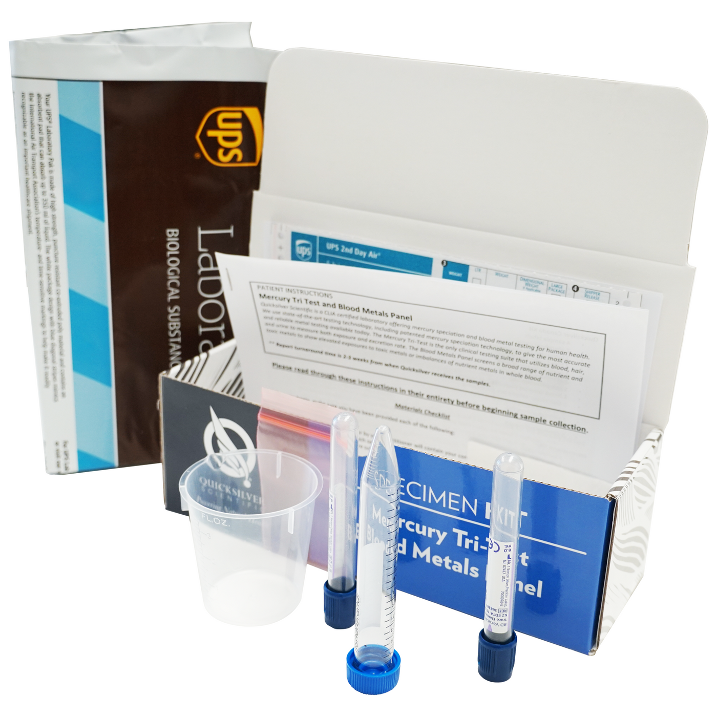 Combo Merc Tri-Test and Blood Metal Kit Curated Wellness