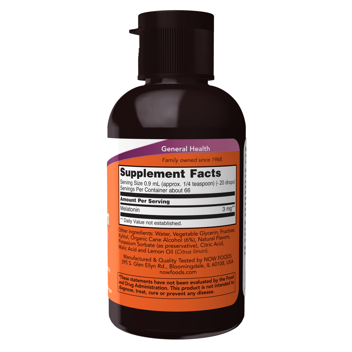 Liquid Melatonin 2 fl oz Curated Wellness