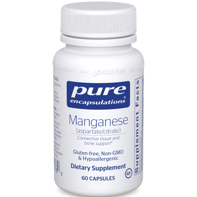 Manganese (aspartate/citrate) 60 vcaps Curated Wellness