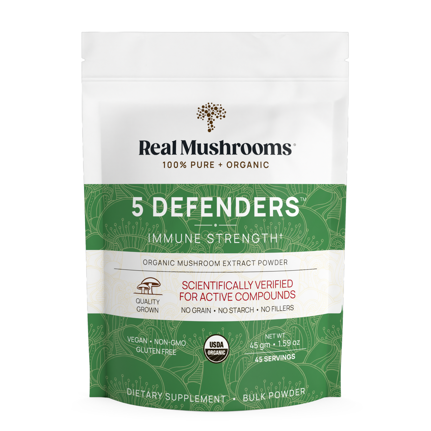 5 Defenders™ Mush ExtPow45g Curated Wellness