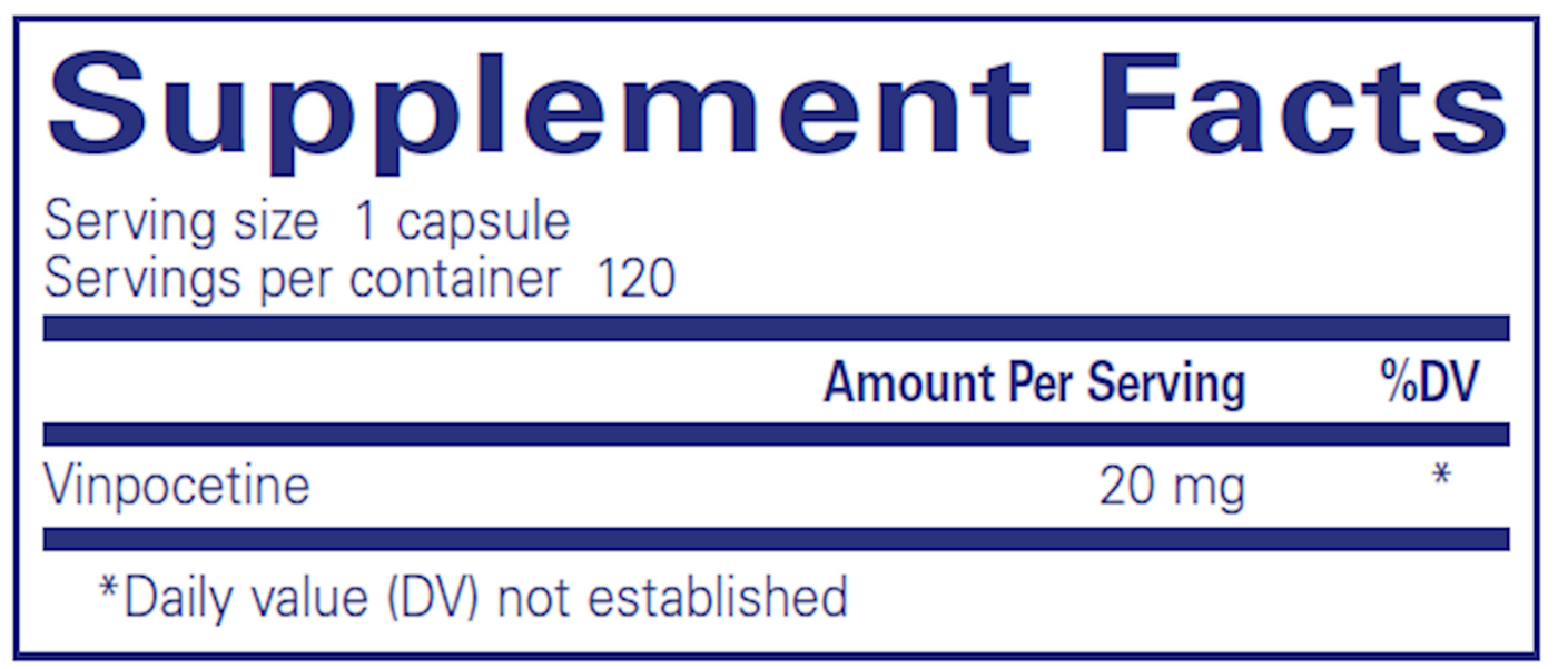 Vinpocetine 20 mg  Curated Wellness