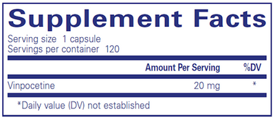 Vinpocetine 20 mg  Curated Wellness