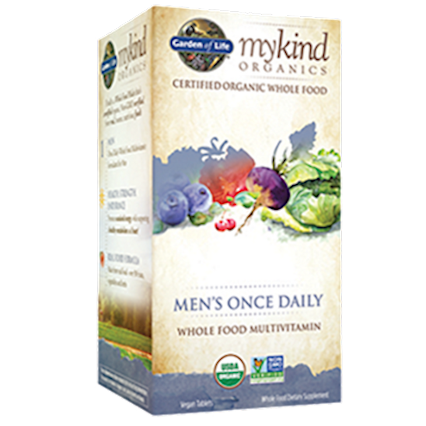Men's Once Daily Organic 30 tabs Curated Wellness