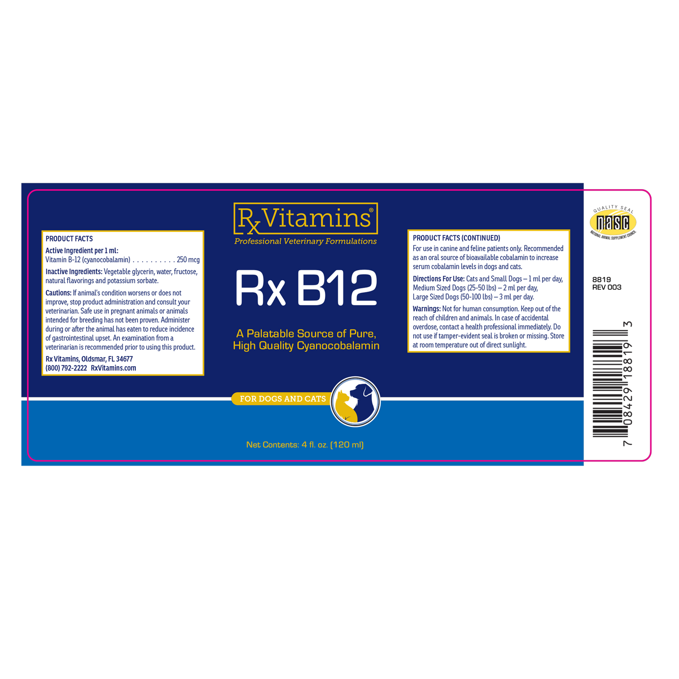 Rx B12 4 fl oz Curated Wellness