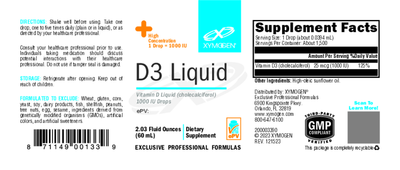 D3 Liquid 2.03 fl oz Curated Wellness