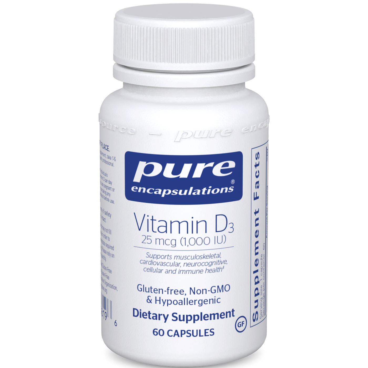 Vitamin D3 1000 IU 60 vcaps Curated Wellness